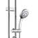 Saturn 8-in Rain Showerhead Shower System with 3-Body Jets and Multi-function Handshower Chrome