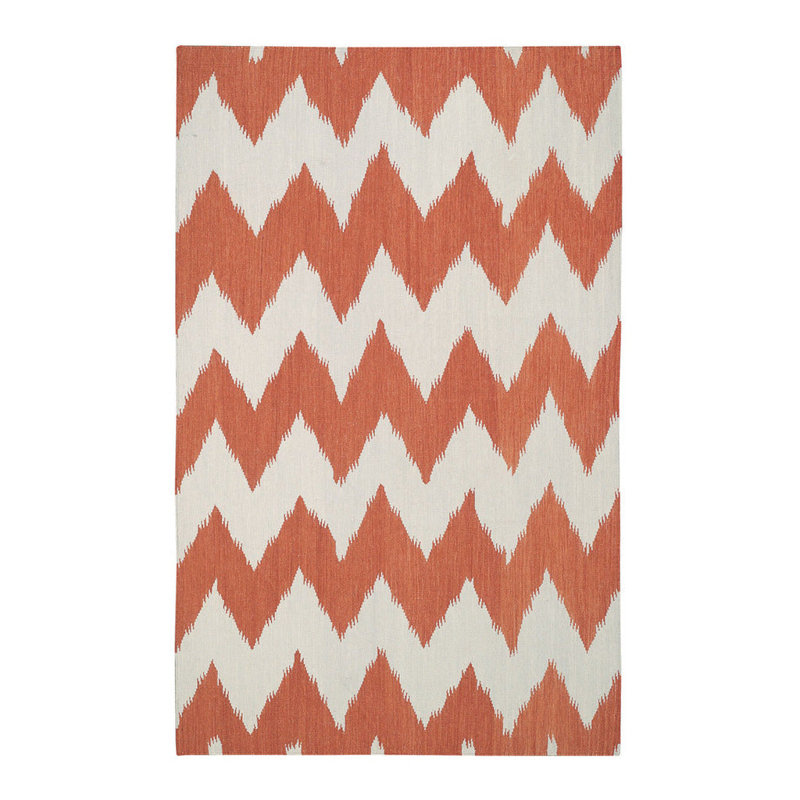 Giacoma Performance Flatweave Wool Chevron Indoor Rug, Rectangle 3' x 5'