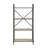 Ridge 4-Tier Bookcase with Metal Frame & Wood Shelves