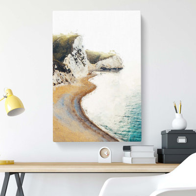 Durdle Door Beach in Dorset - Wrapped Canvas