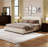 Arden Upholstered Bed in Beige-183447263