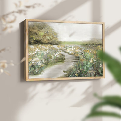 Quiet Meadow -Framed Print - Restickable