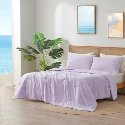Édredon lavable et rafraîchissant, couverture de lit réversible légère pour les dormeurs chauds, douceur douce et respirante pour l'été