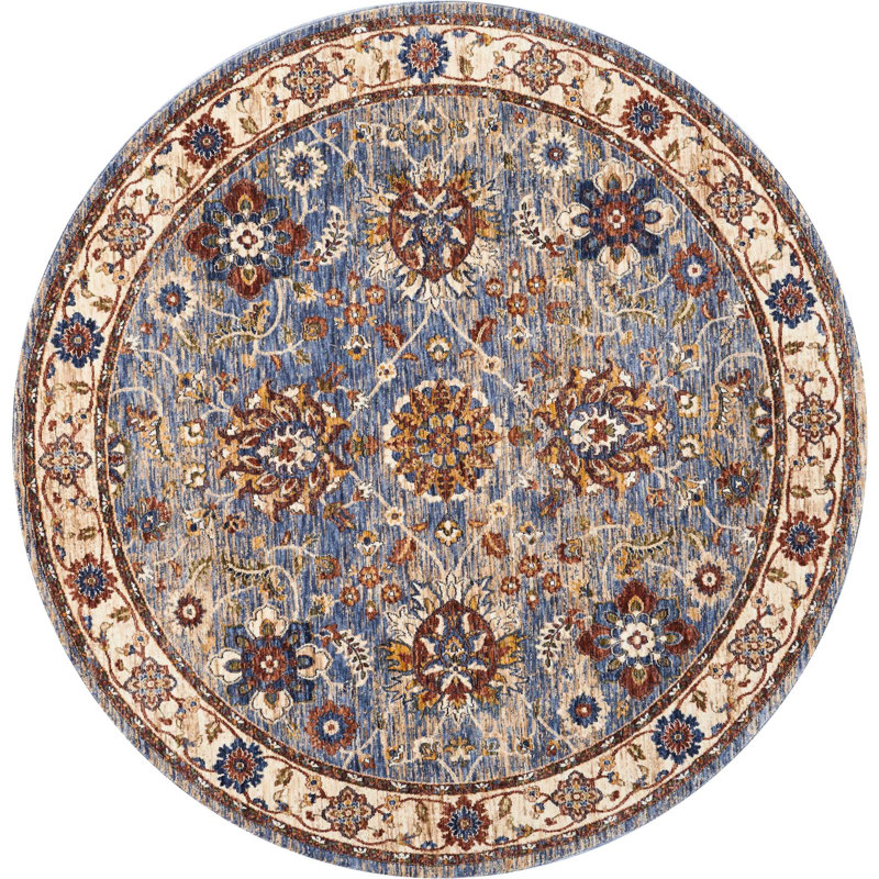 Grosmark Oriental Indoor Rug, Round 5'