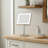 Anodized aluminum body square freestanding LED 5X magnified vanity mirror-100043312