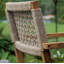 Cava Solid Teak Wood and Rope Stacking Armchairs (Set of 2)-985732086