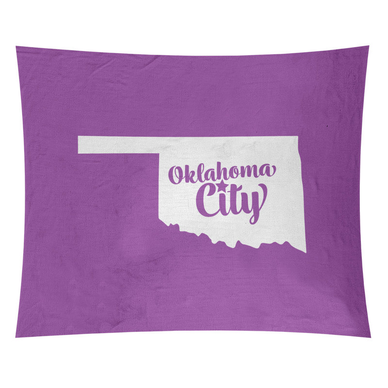 Tapisserie Oklahoma City, H 88 po x l 104 po, Violet