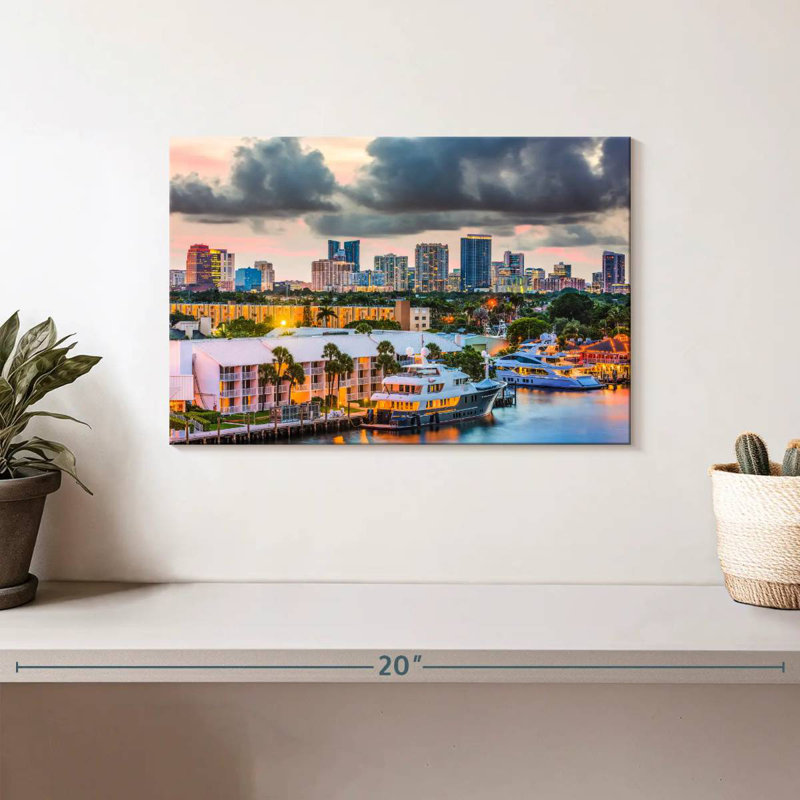 Fort Lauderdale City, 8" H x 12" W