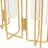Rossa Metal Foldable Decorative Gold Vase with Clear Glass Test Tubes-1447037445