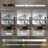 Acevedo 20-Light 68" Dimmable Square / Rectangle Glass Chandelier (Bulbs Included)-110508272