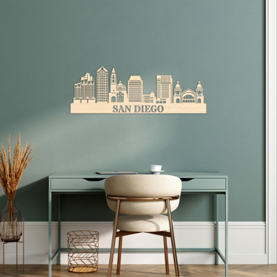 Décoration murale suspendue San Diego City Skyline