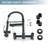 8-inch Center Wall Mount Kitchen Faucet With Pull Down Sprayer-119126784
