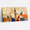«London Big Ben And Westminster», ensemble de 1 reproduction d'art sur toile tendue