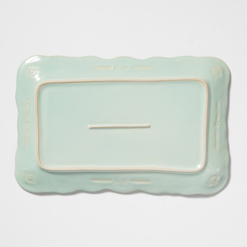 Incanto Stoneware Platter, Aqua