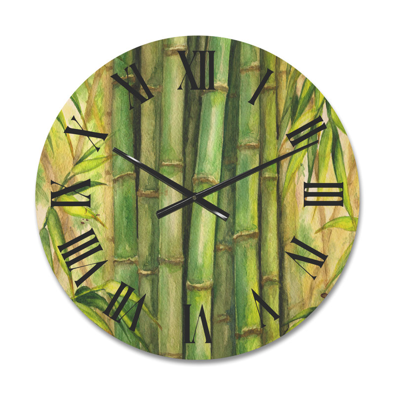 Horloge murale en bambou, Moyenne