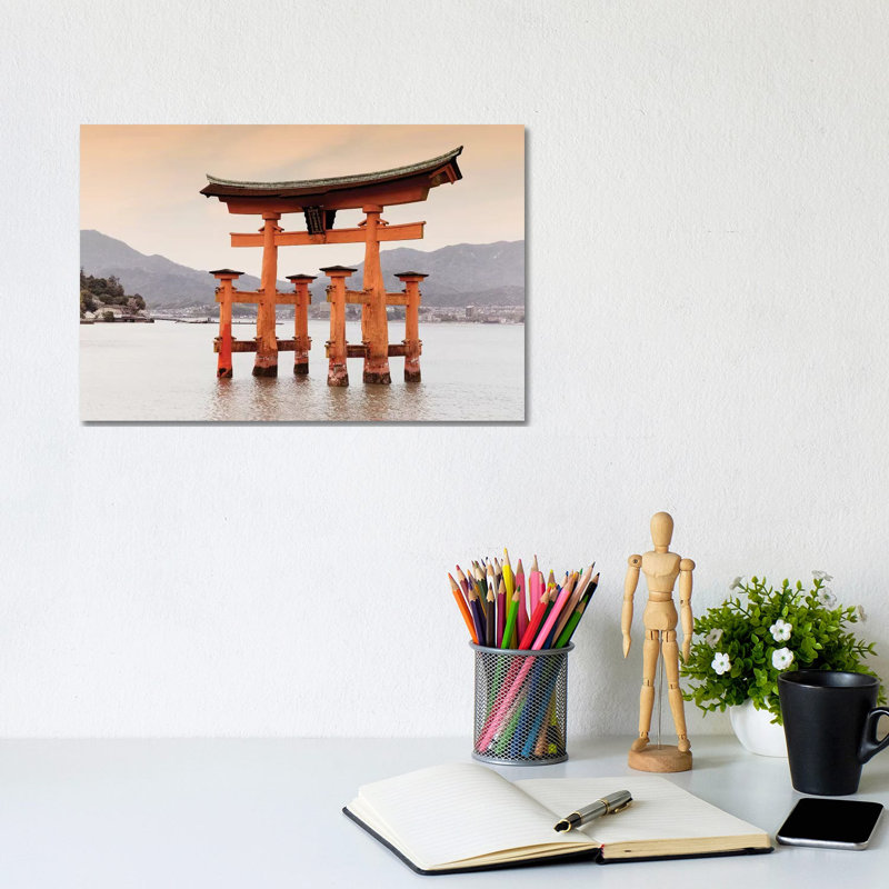 Miyajima Torii by Philippe Hugonnard - Wrapped Canvas Gallery-Wrapped Canvas Giclée, 20.32 cm H x 30.48 cm W