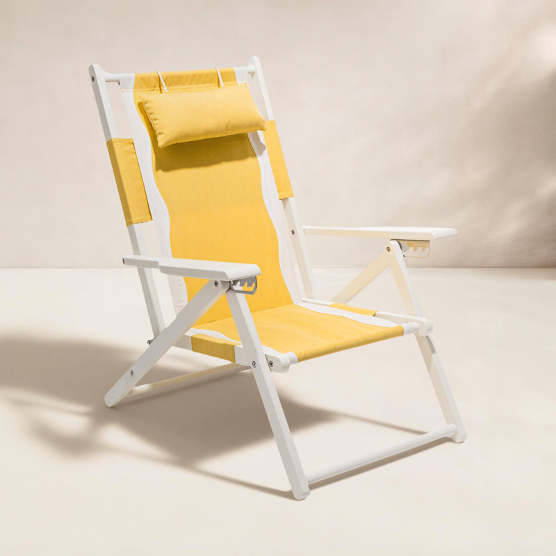 Chaise de plage pliante, Jaune
