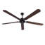Ventilateur de plafond réversible à 5 pales avec télécommande sans lumières Bairoil