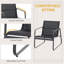 Peggy 4 Piece Garden Furniture Set Outdoor Patio Sofa Set Black