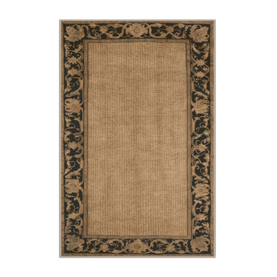 Tapis brun français lavable à la machine