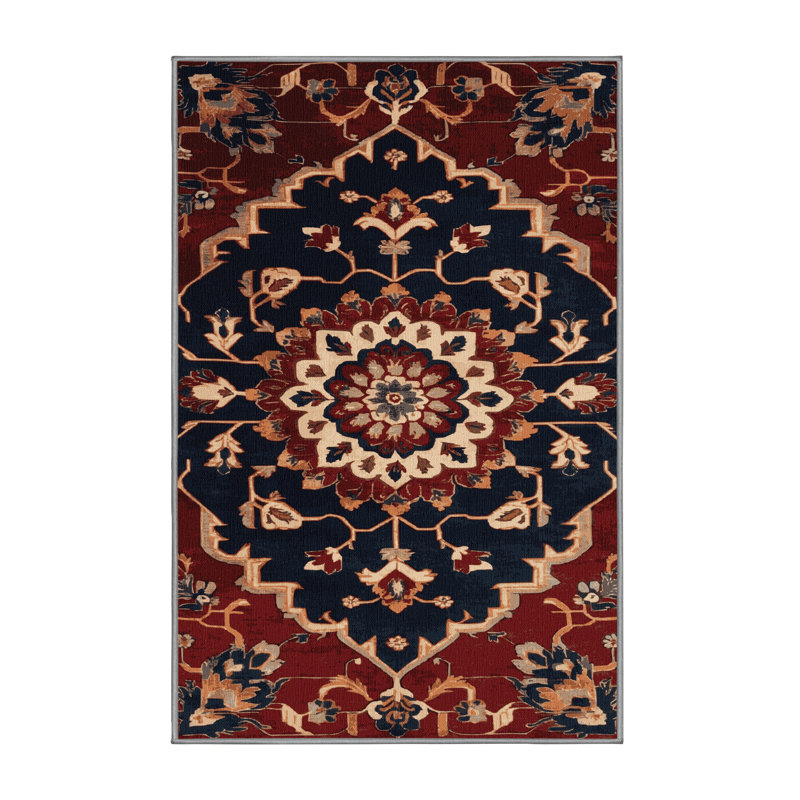 Tapis mauve lavable à la machine, Rectangle 6 pi x 9 pi