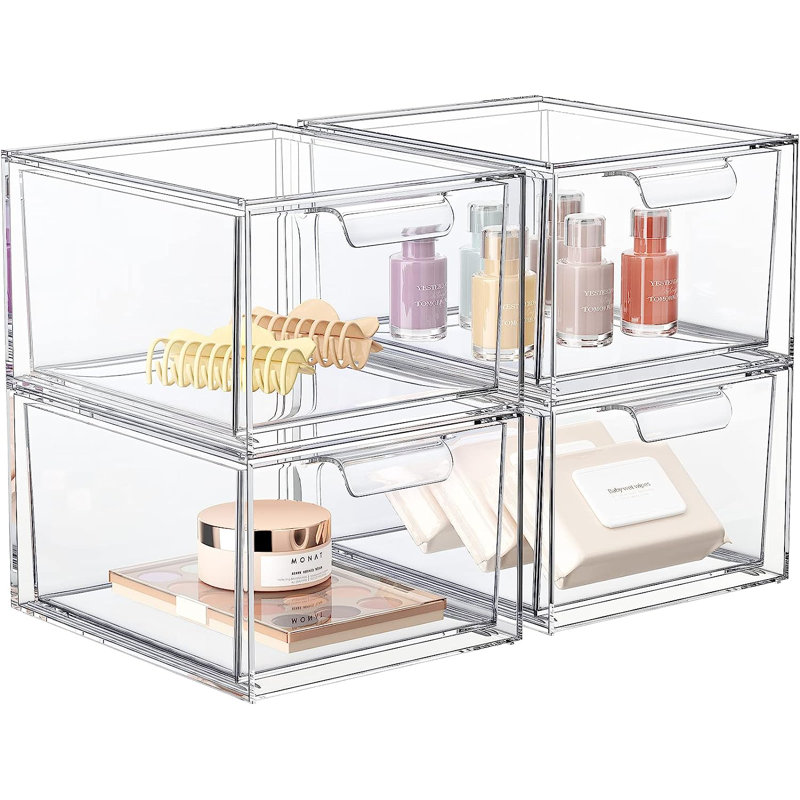 Mahipat Plastic 2 Compartment Makeup Organizer