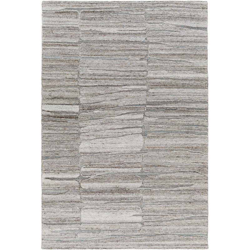 Handmade Hand Tufted Performance Gray Rug, Rectangle 5' x 7'6"