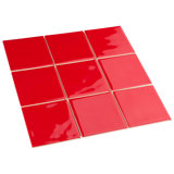 Twist 4" x 4" Ceramic Grid Mosaic Tile