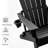HDPE Folding Adirondack Leisure Chair - Large Space, Suitable For All Weather, Supports Multiple Cup Types, Low Maintenance Needs, Weighs 400 Pounds, Black 4PCS-126662664