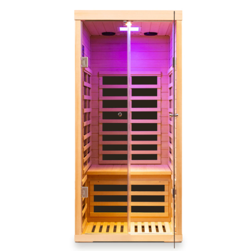 Grand sauna en pruche pour une personne