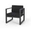 Fauteuil club en aluminium