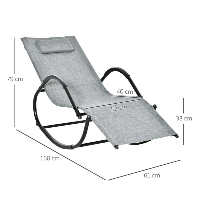 Wicker Outdoor Chair, Grey