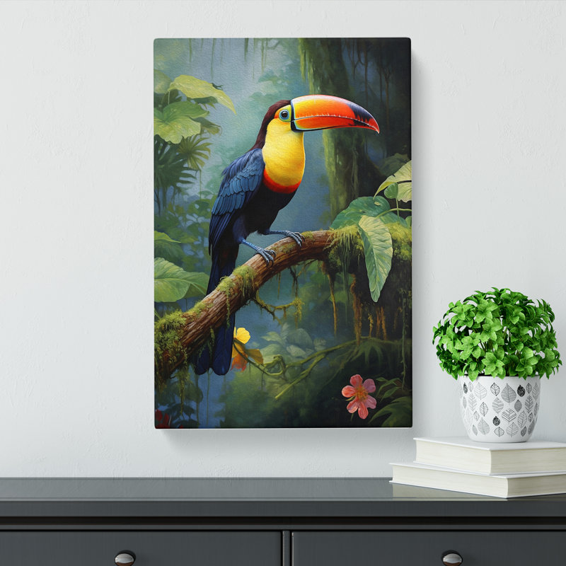 Toucan Classicism - Print, 60cm H x 40cm W x 3cm D