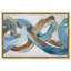«Azure Flow II», reproduction d'art encadrée bleue et dorée par Art Remedy, cadre doré, 24 x 16-1820742799-1820742899
