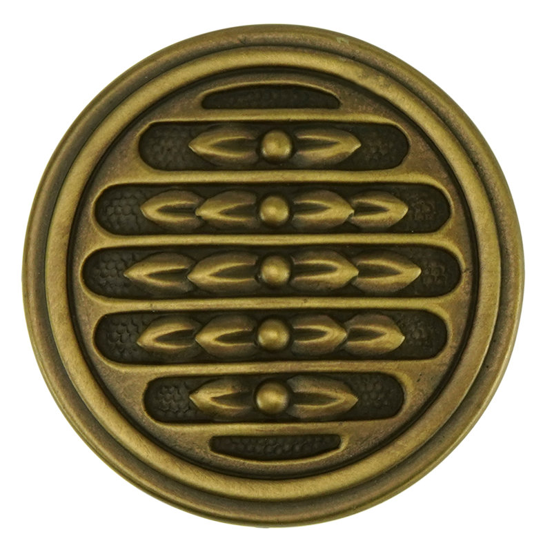 ASTORIA KNOB IN VINTAGE PLATE, 1 3/8", Bronze