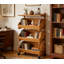 Tablettes de rangement en bois, porte-fruits à 3 niveaux, support de rangement pour panier de cuisine, support pour panier de légumes, rangement pour légumes et fruits à compartiments multiples, conception autoportante pour la cuisine, le bureau personnel et le salon (couleur cerisier)-1091630268