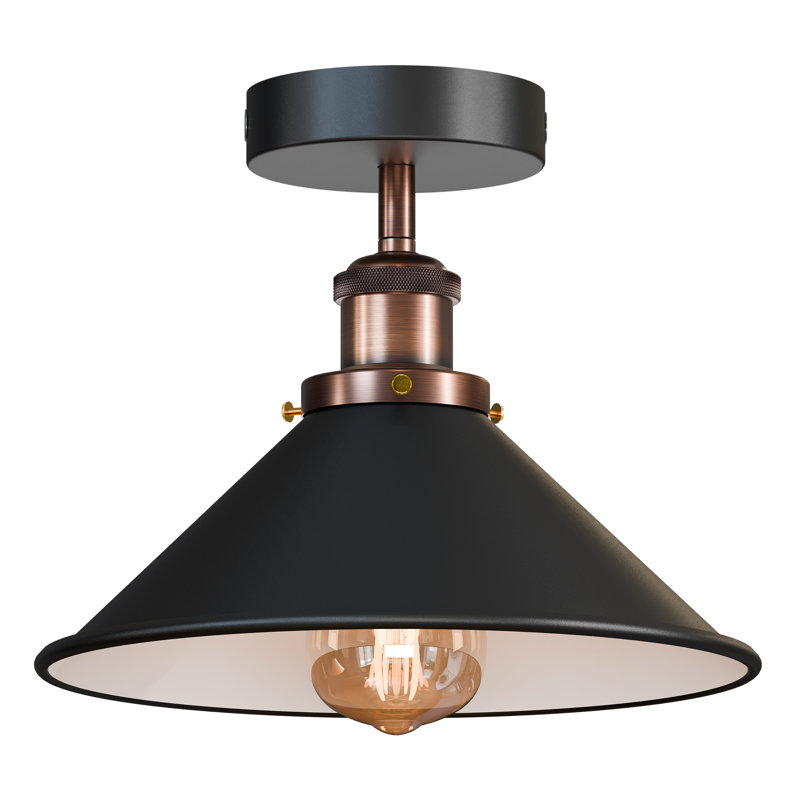 Semi Flush Mount, Black