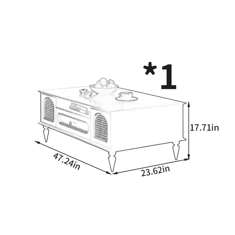 Table basse moderne et minimaliste