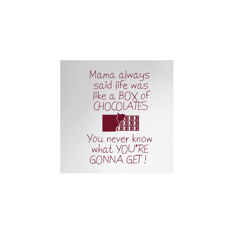 Non-Wall Damaging Wall Decal, Burgundy