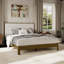 Luca solid wood boucle upholstered headboard bed frame-131499531-131499532