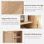 Armoire de salle de bain murale en rotin Hennagan