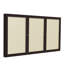 Babillard fermé en vinyle 3 portes avec cadre en satin Ghent-11138442-11138444-11138448