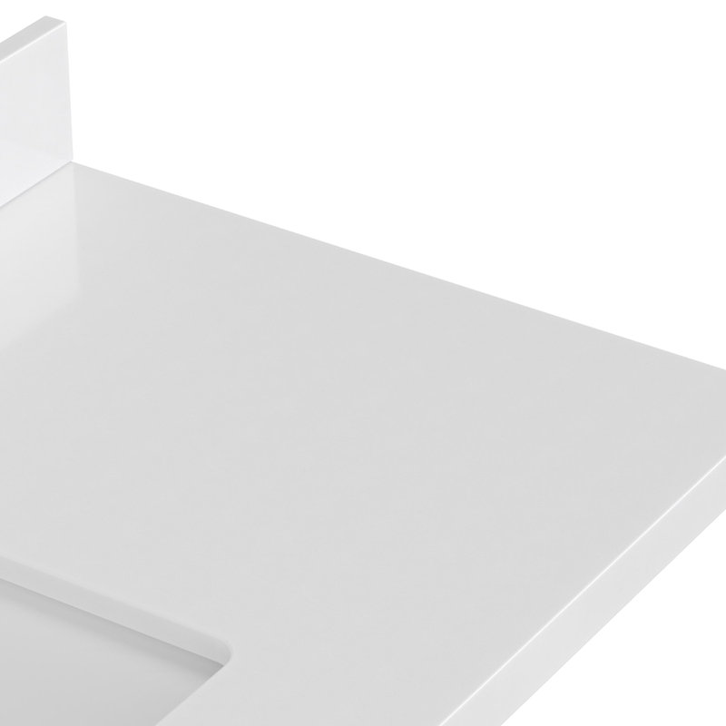 Ensemble de meuble-lavabo simple 48 po Grevera, Vert rétro, Rectangular
