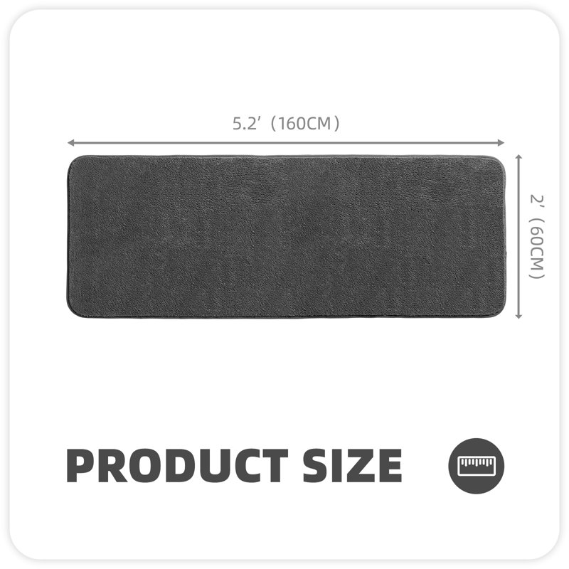 Tapis de couloir avec endos antidérapant, Tapis de couloir 1 pi 11 po x 5 pi 3 po