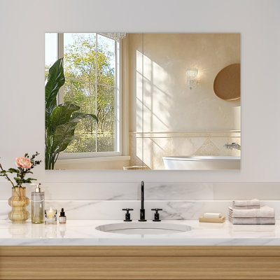 Ensemble de miroirs muraux en métal sans cadre Ebern Designs