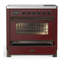 Majestic III Series 36 Inch Induction Range with 6 Induction Elements in Matte Graphite (Chrome Trim)-135045154-135045165