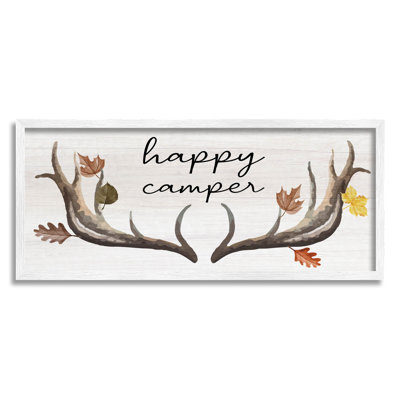 Joyeux campeur, bois d'automne, estampe numérique par Lil 'Rue