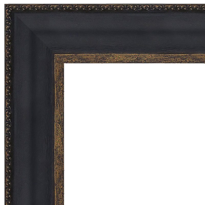 Medium Water Lilies Landscape Canvas Painting with Antique Gold Frame