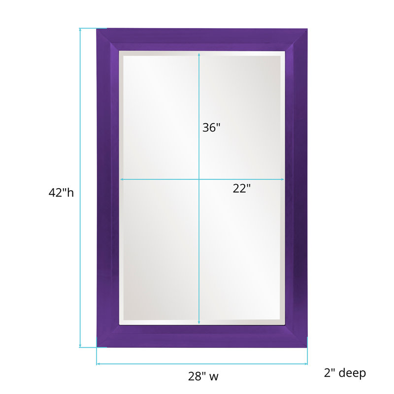 Miroir d'appoint Buschwick, Mauve royal