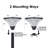 15" Black Outdoor Post Light - LED With Remote Control, Dimmable, Timer Function, Weatherproof For Yard, Garden, Pathway (1-Pack)